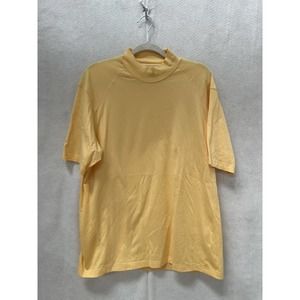 Izod X.F.G. X-Dry Polo Shirt Sz. Large Yellow Golf Outdoors turtleneck style
